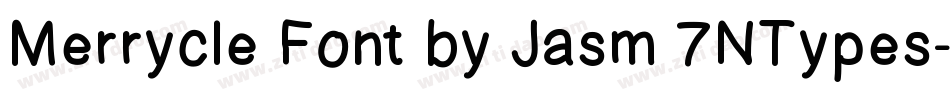 Merrycle Font by Jasm 7NTypes字体转换